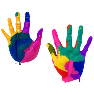 Colorful Handprint Png 51 PNG image