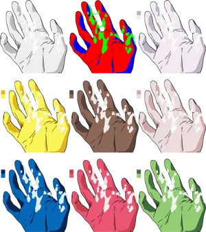 Colorful_ Handprints_ Collection PNG image