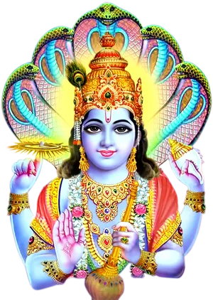 Colorful_ Hanuman_with_ Four_ Arms PNG image