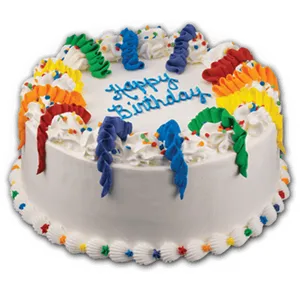 Colorful Happy Birthday Cake