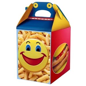 Colorful Happy Meal Box Illustration Png 06212024 PNG image