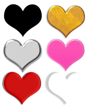 Colorful Hearts Array