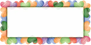 Colorful Hearts Border Template