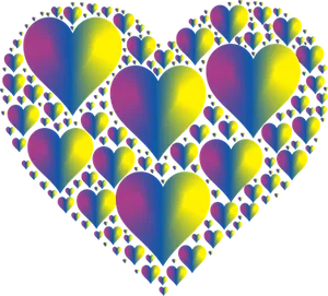 Colorful Hearts Pattern