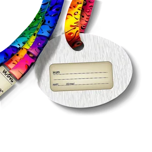Colorful Hello My Name Is Tag Template Png 05252024 PNG image
