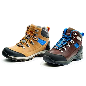 Colorful Hiking Boot Selection PNG Dpd60