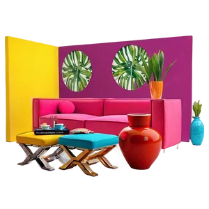 Colorful Home Decor PNG 06292024