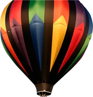 Colorful Hot Air Balloon Night Sky PNG image