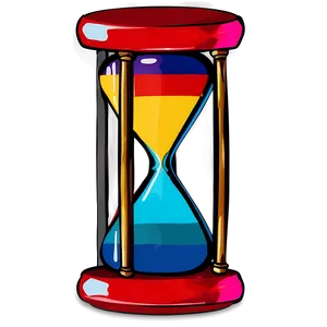 Colorful Hourglass Image PNG 05232024