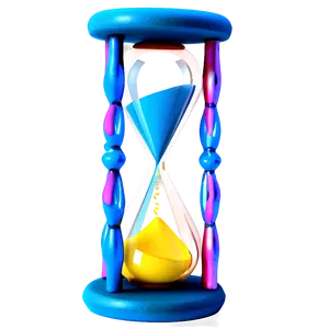 Colorful Hourglass Image PNG Myd81
