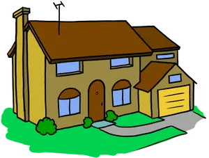 Colorful House Clipart PNG image