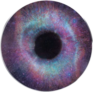 Colorful Human Eyeball Closeup PNG image