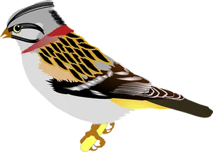 Colorful_ Illustrated_ Bird PNG image