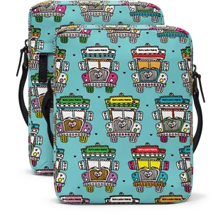 Colorful Indian Truck Art Pattern Bag PNG