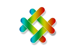Colorful Interlocking Rings Graphic