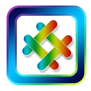 Colorful Interlocking Squares Icon