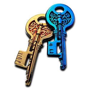 Colorful Keys PNG 05242024