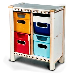 Colorful Kids Cabinet PNG 06122024 PNG