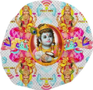 Colorful_ Krishna_ Floral_ Wi Fi_ Montage.png PNG image