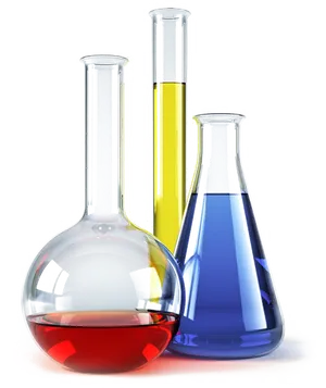 Colorful Laboratory Glassware