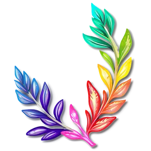 Colorful Laurel Decoration PNG Eet36 PNG
