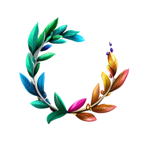Colorful Laurel Decoration PNG Eff73 PNG