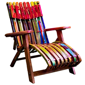 Colorful Lawn Chair PNG Dbi