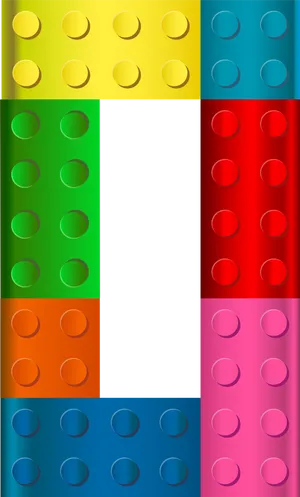 Colorful Lego Bricks Pattern PNG