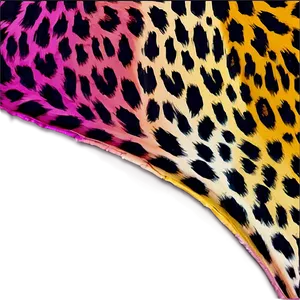 Colorful Leopard Pattern Png Vlq PNG image