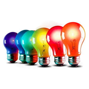 Colorful Lightbulb Png Eho PNG image