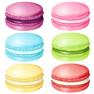 Colorful Macarons Collection PNG image