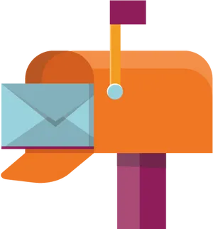 Colorful Mailbox Vector PNG image