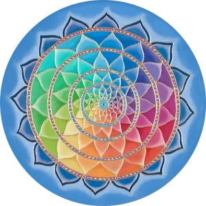 Colorful Mandala Artwork PNG