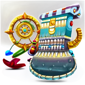 Colorful_ Mayan_ Inspired_ Robot