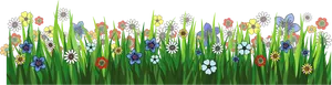 Colorful_ Meadow_ Flowers_ Banner PNG image