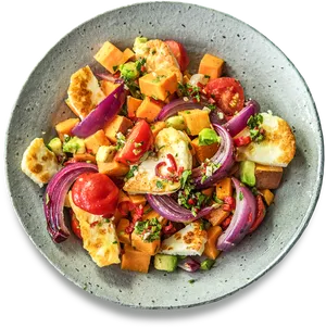 Colorful Mediterranean Salad Dish PNG