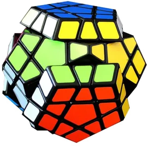 Colorful Megaminx Puzzle PNG image