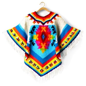 Colorful Mexican Poncho Pattern Png Tmb PNG image