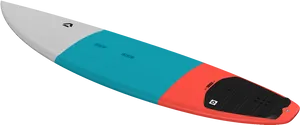 Colorful Modern Surfboard Design PNG image