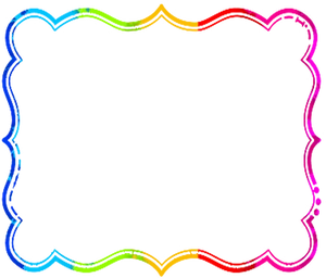 Colorful Neon Frame Border PNG image