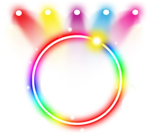 Colorful_ Neon_ Lights_ Circle PNG image