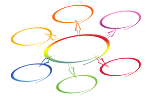 Colorful Network Topology Graphic