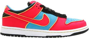 Colorful Nike Air Force1 Sneaker PNG image