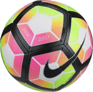 Colorful Nike Soccer Ball PNG image