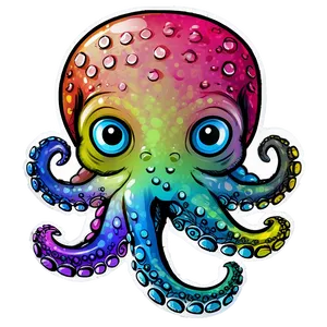 Colorful Octopus Drawing Png Iey55 PNG image