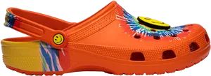 Colorful Orange Crocswith Jibbitz