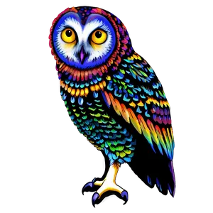 Colorful Owl Png Atn41 PNG image