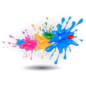 Colorful Paint Splash PNG Wkm