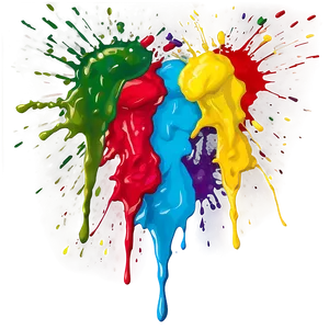 Colorful Paint Splatter Png Mew PNG image