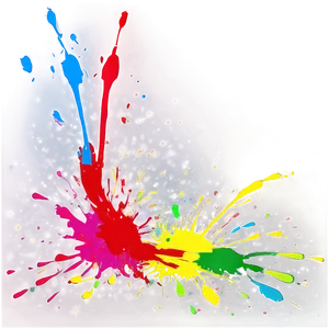 Colorful Paint Splatter Png Qgv81 PNG image